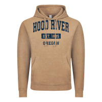 Vintage Coffee hood river oregon or vintage sports established navy design t shirt Vintage Hoodie - linhVisuals