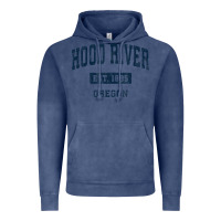 Vintage Denim hood river oregon or vintage sports established navy design t shirt Vintage Hoodie - linhVisuals