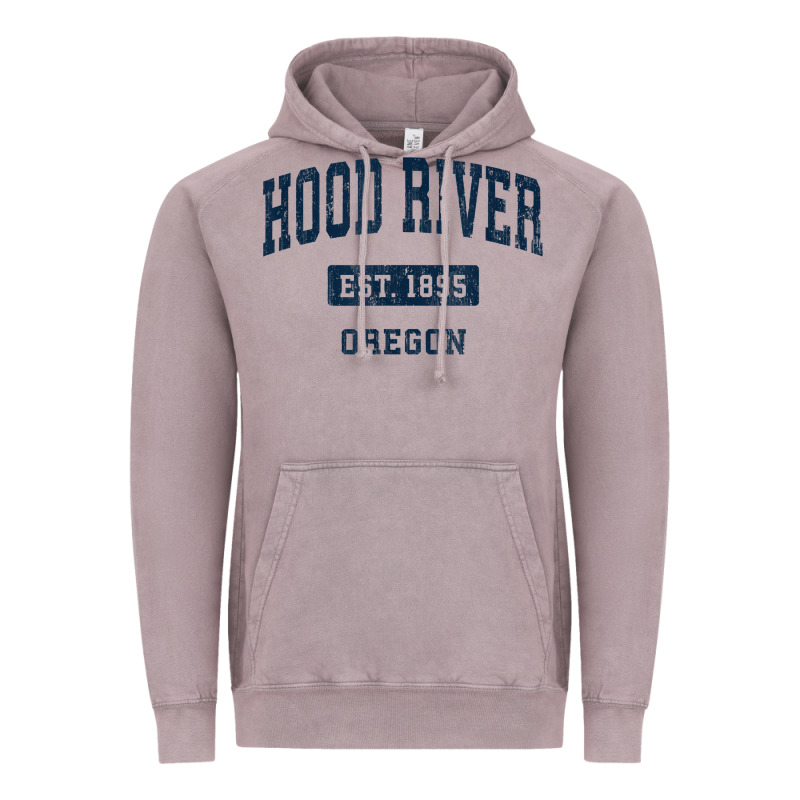 Hood River Oregon Or Vintage Sports Established Navy Design T Shirt Vintage Hoodie by linhVisuals | Teevron