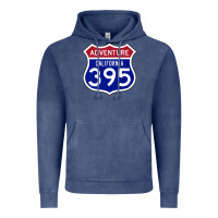 Vintage Denim california usa highway 395 hiking fishing climbing adventure premium Vintage Hoodie - linhVisuals