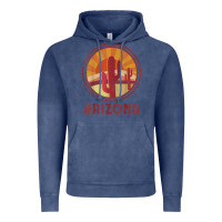 Vintage Denim arizona cactus sunset scene graphic t shirt Vintage Hoodie - linhVisuals