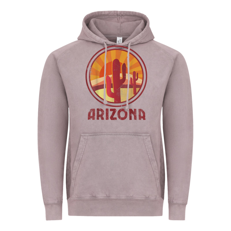 Arizona Cactus Sunset Scene Graphic T Shirt Vintage Hoodie by linhVisuals | Teevron