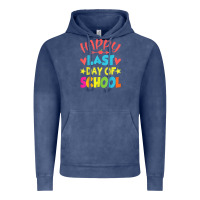Vintage Denim happy last day of school teacher boys girls school last day Vintage Hoodie - linhVisuals