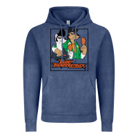 Vintage Denim buddy thunderstruck friend Vintage Hoodie - linhVisuals