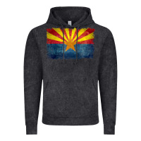 Vintage Black arizona flag in grungy style raglan baseball tee Vintage Hoodie - linhVisuals