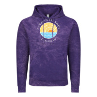 Cayman Islands Retro Colorful Ocean Sunset Palm Tree Novelty Vintage Hoodie | Teevron