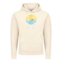 Vintage Artic cayman islands retro colorful ocean sunset palm tree novelty Vintage Hoodie - linhVisuals