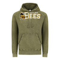 Vintage Olive salt lake city bees Vintage Hoodie - linhVisuals