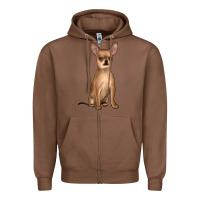 Chestnut chihuahua Zipper Hoodie - JahusDesignShop