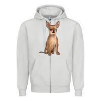 Dove Grey chihuahua Zipper Hoodie - JahusDesignShop