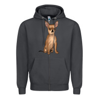 Smoke chihuahua Zipper Hoodie - JahusDesignShop