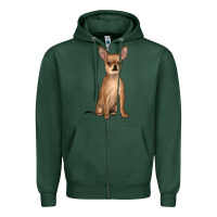 Sports Green chihuahua Zipper Hoodie - JahusDesignShop