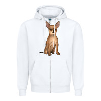 White chihuahua Zipper Hoodie - JahusDesignShop