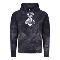 Cloud Black my husband is a nurse im a proud wife of a nurse Vintage Hoodie - linhVisuals