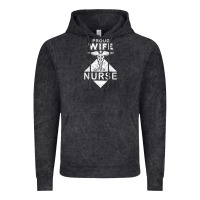 Vintage Black my husband is a nurse im a proud wife of a nurse Vintage Hoodie - linhVisuals