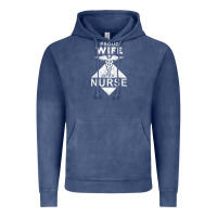 Vintage Denim my husband is a nurse im a proud wife of a nurse Vintage Hoodie - linhVisuals