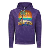 Delray Beach Florida  Vintage Distressed Souvenir Long Sleeve T Shirt Vintage Hoodie | Teevron
