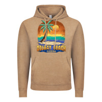 Vintage Coffee delray beach florida  vintage distressed souvenir long sleeve t shirt Vintage Hoodie - linhVisuals