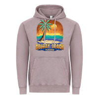 Vintage Zinc delray beach florida  vintage distressed souvenir long sleeve t shirt Vintage Hoodie - linhVisuals