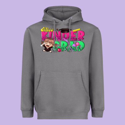 Miss Kinder Grad Heavyweight Hoodie Designed By Ranaportraitstore