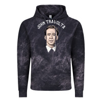 Cloud Black sports nicolas cage as john travolta Vintage Hoodie - linhVisuals