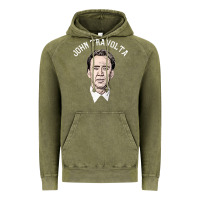 Vintage Olive sports nicolas cage as john travolta Vintage Hoodie - linhVisuals