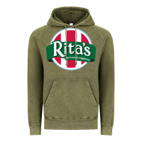 Vintage Olive rita's italian ice cafe Vintage Hoodie - linhVisuals