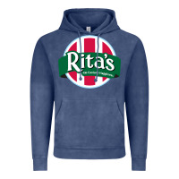 Vintage Denim rita's italian ice cafe Vintage Hoodie - linhVisuals