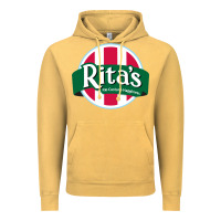 Vintage Mustard rita's italian ice cafe Vintage Hoodie - linhVisuals