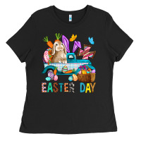 Black Easter Day With Truck Ladies Tee - BundleAndBundleShop