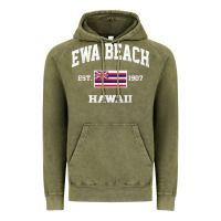 Vintage Olive ewa beach hawaii hi vintage state athletic style t shirt Vintage Hoodie - linhVisuals