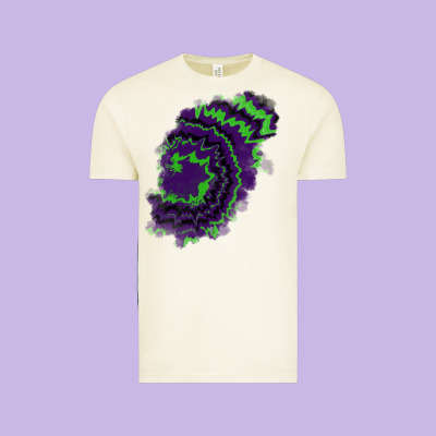 Tie Dye Patch Vintage Tee Designed By Ranaportraitstore
