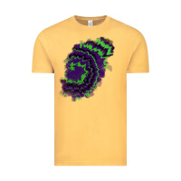 Vintage Mustard tie dye patch Vintage Tee - RanaPortraitStore