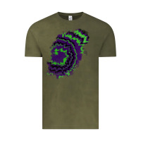 Vintage Olive tie dye patch Vintage Tee - RanaPortraitStore