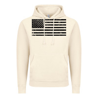 Vintage Artic black american flag distressed effect minimalist premium Vintage Hoodie - linhVisuals