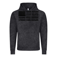 Vintage Black black american flag distressed effect minimalist premium Vintage Hoodie - linhVisuals