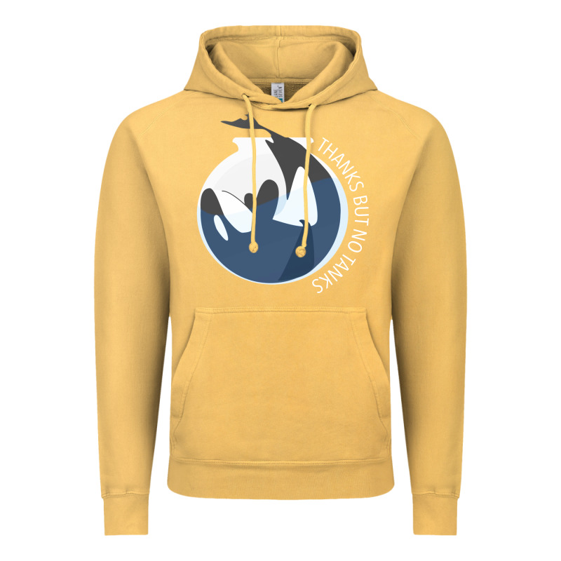 Thanks But No Tanks Vintage Hoodie by linhVisuals | Teevron