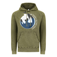 Vintage Olive thanks but no tanks Vintage Hoodie - linhVisuals