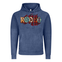 Vintage Denim Rodeo Christmas Vintage Hoodie - CowhideDigitalArt