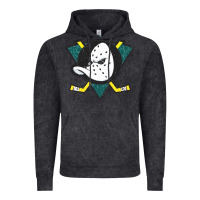 Vintage Black the mighty ducks classic Vintage Hoodie - linhVisuals
