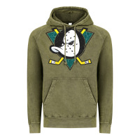 Vintage Olive the mighty ducks classic Vintage Hoodie - linhVisuals