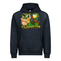 Navy It's St. Patrick's Day Rooster And Chicken Urban Hoodie - RanaPortraitStore