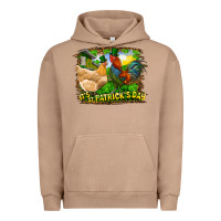 Pigment Burro It's St. Patrick's Day Rooster And Chicken Urban Hoodie - RanaPortraitStore