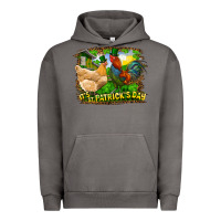Pigment Tornado It's St. Patrick's Day Rooster And Chicken Urban Hoodie - RanaPortraitStore