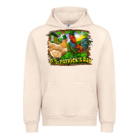 Sandshell It's St. Patrick's Day Rooster And Chicken Urban Hoodie - RanaPortraitStore