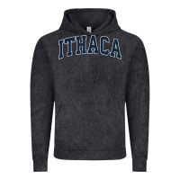 Vintage Black ithaca new york ny vintage sports design navy design t shirt Vintage Hoodie - linhVisuals