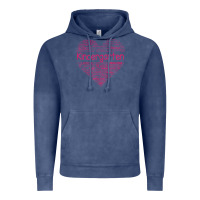 Vintage Denim cute love heart kindergarten teacher valentines day womens Vintage Hoodie - linhVisuals