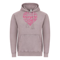 Cute Love Heart Kindergarten Teacher Valentines Day Womens Vintage Hoodie | Teevron