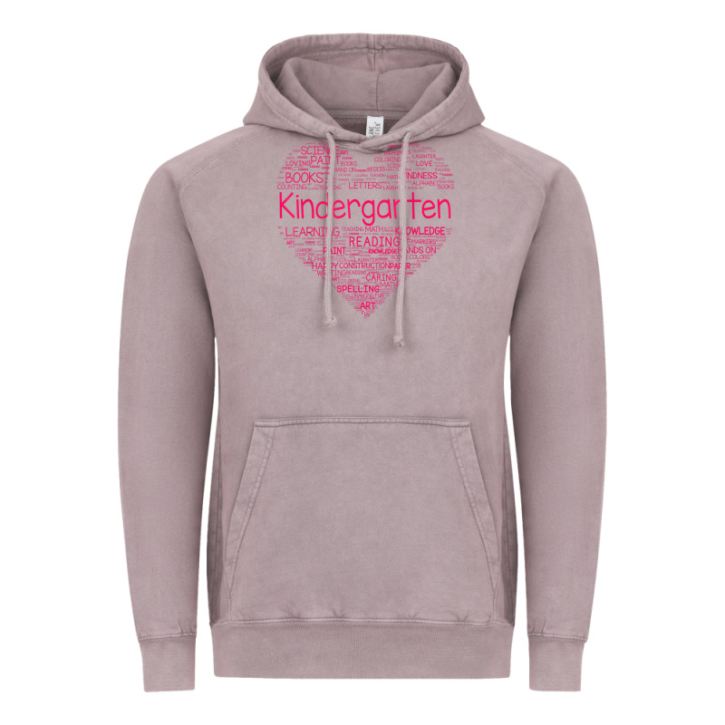 Cute Love Heart Kindergarten Teacher Valentines Day Womens Vintage Hoodie by linhVisuals | Teevron