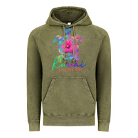 Vintage Olive kauai hawaii vacation 2022 sea turtle flower tropical t shirt Vintage Hoodie - linhVisuals